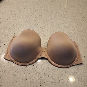 Maidenform Bra 36D Nude Underwire Lined Strapless *no Straps 06900J